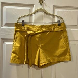 LOFT Twill Tie Waist Shorts Size 10
